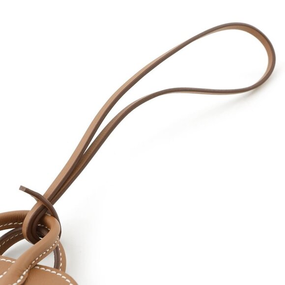 HERMES Bolide Shark Bag Charm Evercolor Gold - Picture 7 of 8